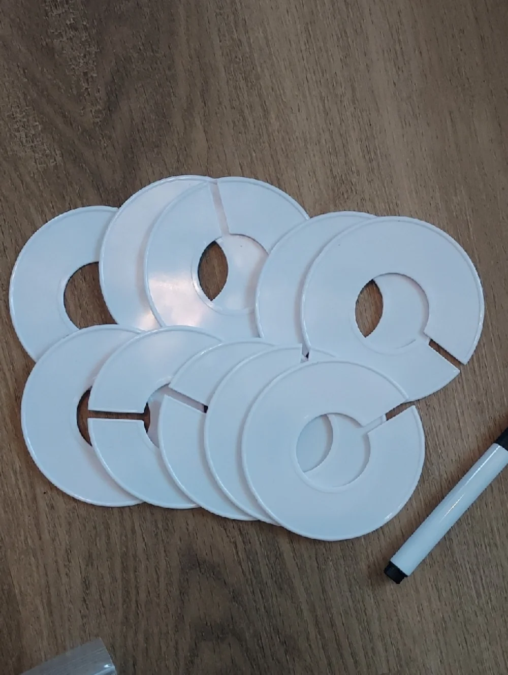 Lot Of 20 Blank Clothing Rack Sizers Round Size Markers Dividers